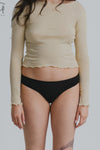 BASERANGE Flared Shorts UNBE Collection France Portugal BAS-UNBE-BL-000-HEI Black
